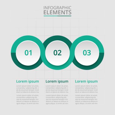 adım adım Infographic.