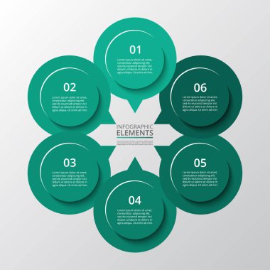 Vektör bilgi şablonu