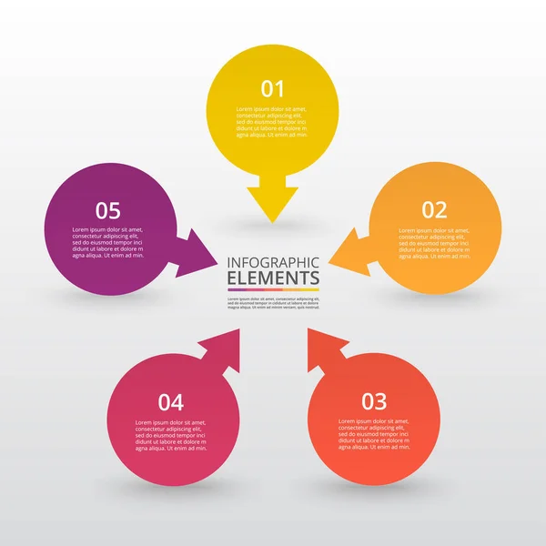 Plantilla de infografía vectorial — Archivo Imágenes Vectoriales