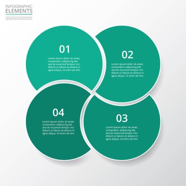 adım adım Infographic.