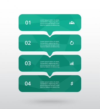 vektör satırları okları Infographic.