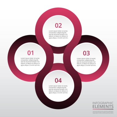 vektör satırları okları Infographic.