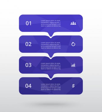 vektör satırları okları Infographic.