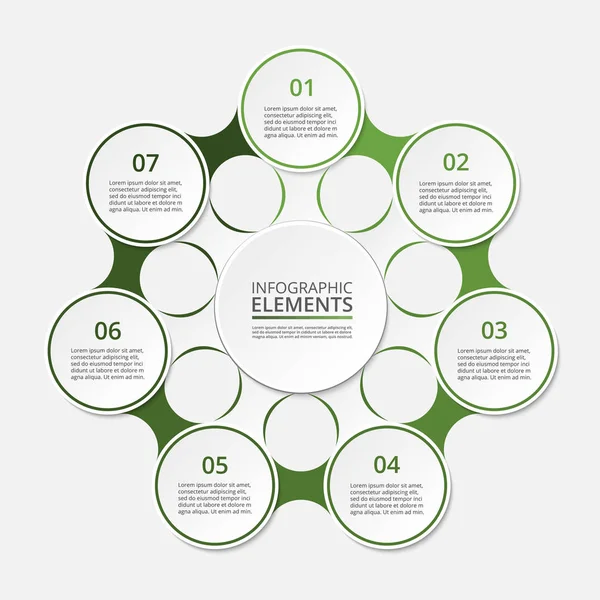 Schritt für Schritt Infografik. — Stockvektor