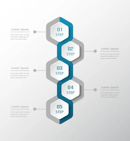 Elementos de diseño infográfico para su negocio . — Vector de stock