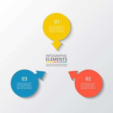 Infographic tasarım öğeleri iş için.