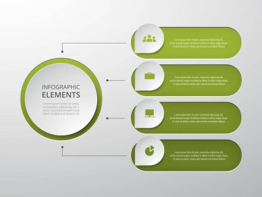 adım adım Infographic.
