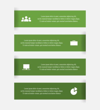 adım adım Infographic.