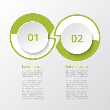 Başarı için iki adımlı soyut bilgi şablonu. Sunum, broşür, diyagram, iş akışı, web tasarımı ve eğitim için iki seçeneğe sahip iş şablonu.