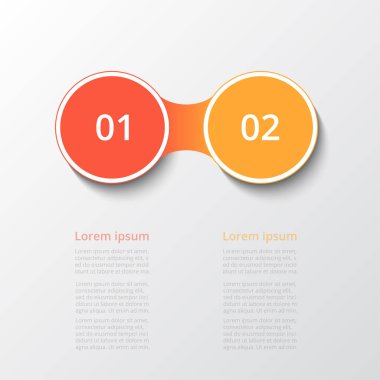 Başarı için iki adımlı soyut bilgi şablonu. Sunum, broşür, diyagram, iş akışı, web tasarımı ve eğitim için iki seçeneğe sahip iş şablonu.