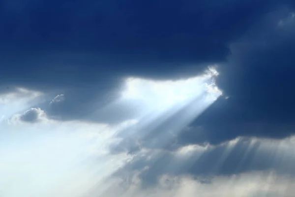 Sky Clouds Dramatic God Light — Stock Photo, Image