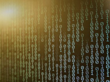 veri güvenliği Internet güvenlik kavramları. asma kilit simgesi arka plan bilgisayar monitörü ile ikili kod numaraları. Özel siber iş ortamı