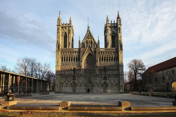 Catedral de Nidaros em Trondheim — Fotografia de Stock