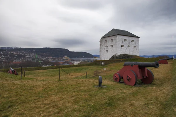 Fortecy Kristiansten w Trondheim Zdjęcie Stockowe
