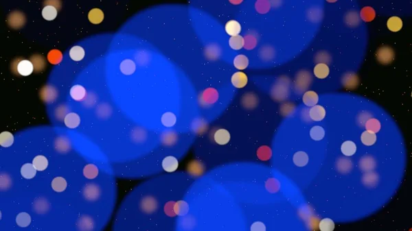 Abstract bokeh particles falling. Happy New Year background