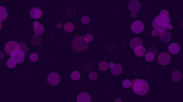 Purple abstract bokeh and particles falling on shiny background
