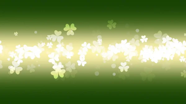 Saint Patrick Day holiday background with green shamrocks