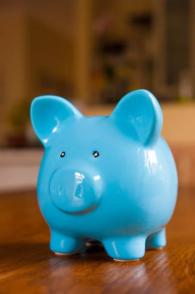 Blauwe piggy banks — Stockfoto