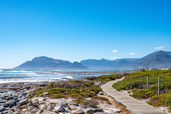 Hout Bay Von Einem Strand Promenade Kommitjie Kapstadt Südafrika — Stockfoto