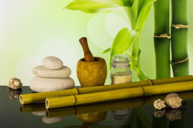 Bambu ile Spa kompozisyon