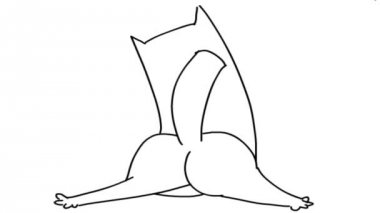 Kedi twerk. Karikatür kedi ganimet dans. Çizgi film animasyon.