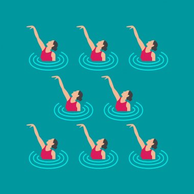 Senkronize yüzme performansı