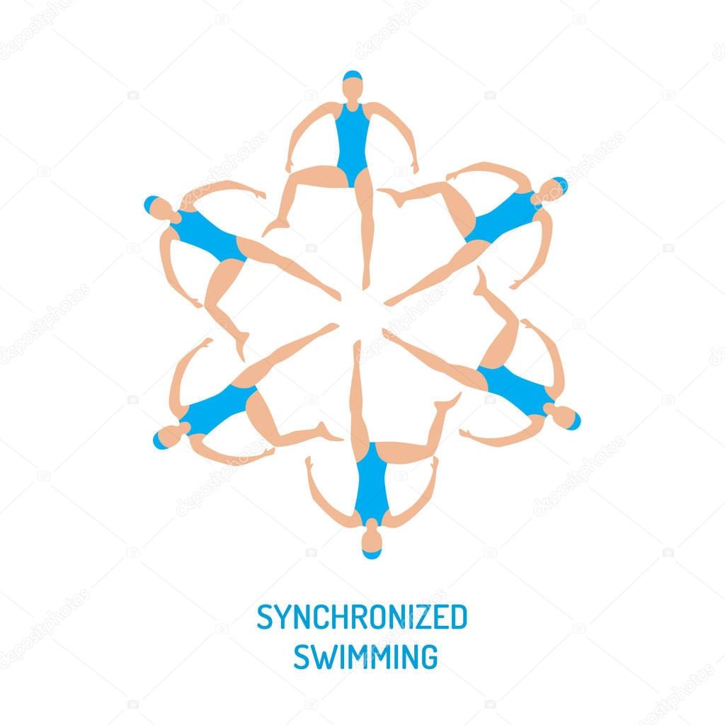 Synchronized swimming banner