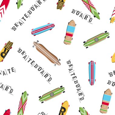 Dikişsiz desen kaykay ve longboards