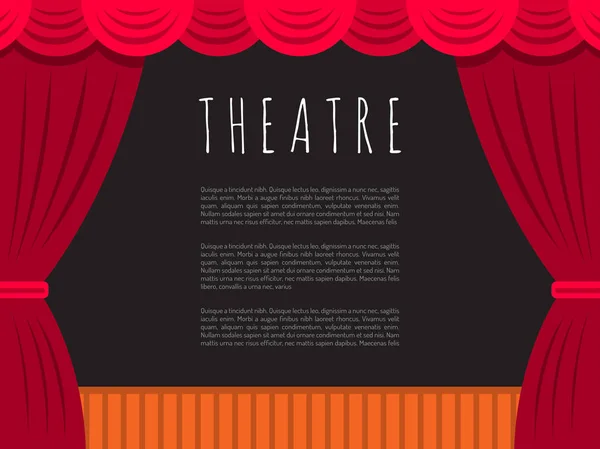 Theater podium banner — Stockvector