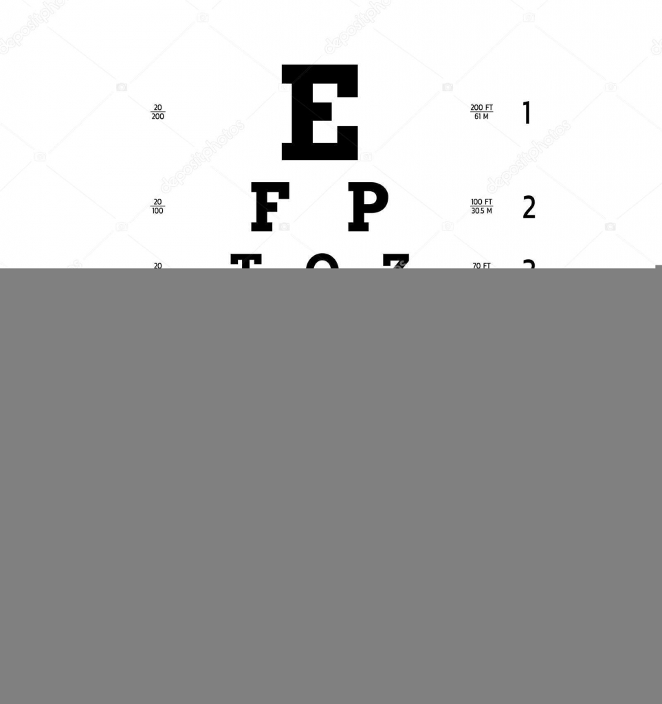 Vision Test Board Stock Vector C Shopplaywood 148806077