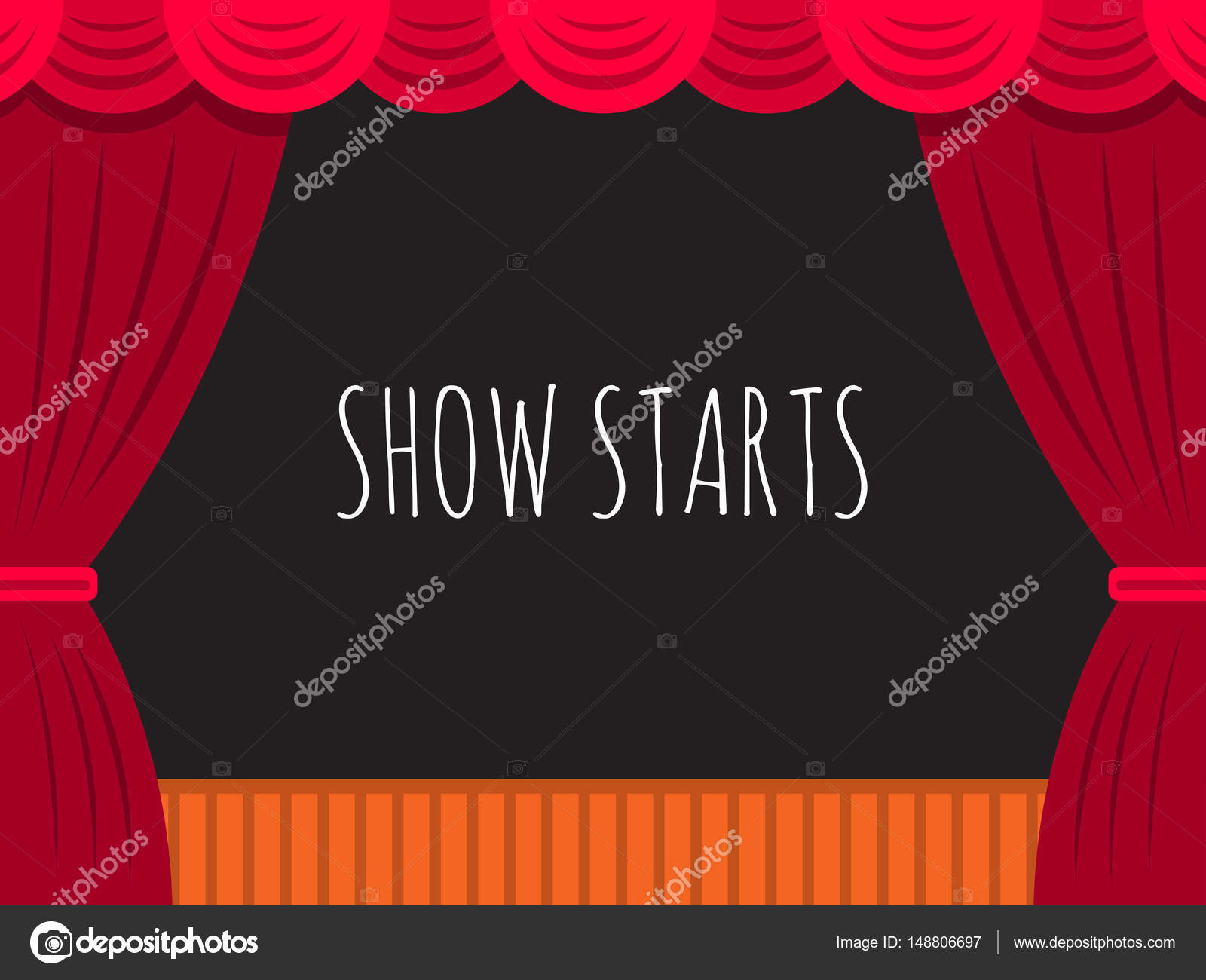 Theatre stage banner Stock Vector Image by ©shopplaywood #148806697