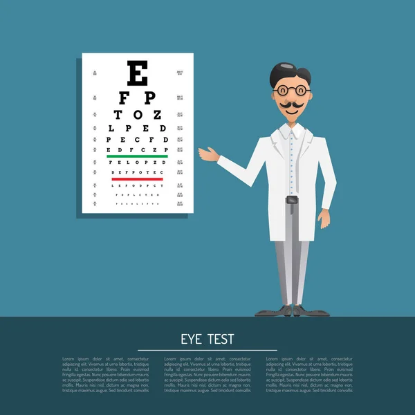 Ögonläkare ögonläkare — Stock vektor