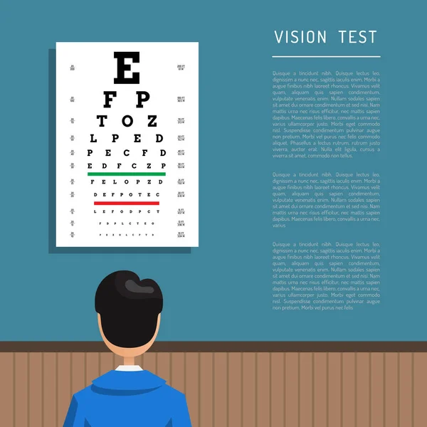 Ophthalmologist eye clinic — Stock Vector