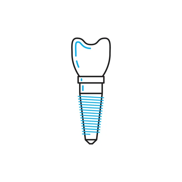 Dental implant vector — Stock Vector