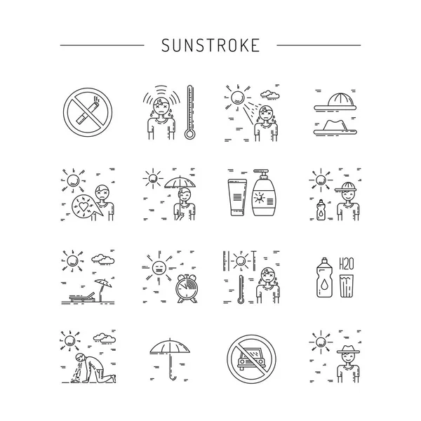 Vetor ícone sunstrocke —  Vetores de Stock
