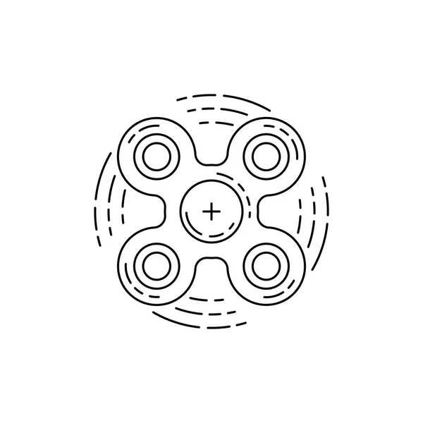 Vecteur de spinner à main — Image vectorielle