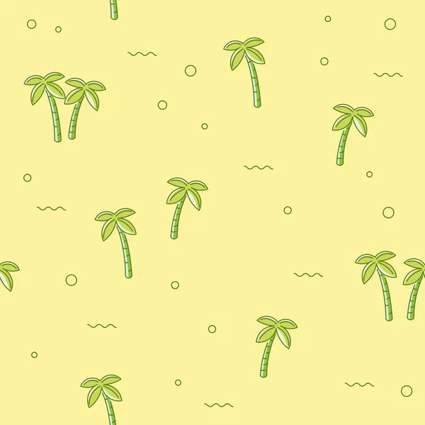 Seamless mönster palm tree — Stock vektor