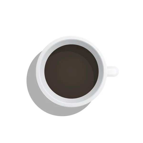 Cangkir kopi datar - Stok Vektor
