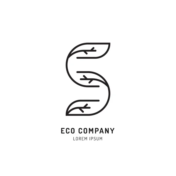 Boom holistische eco logo — Stockvector