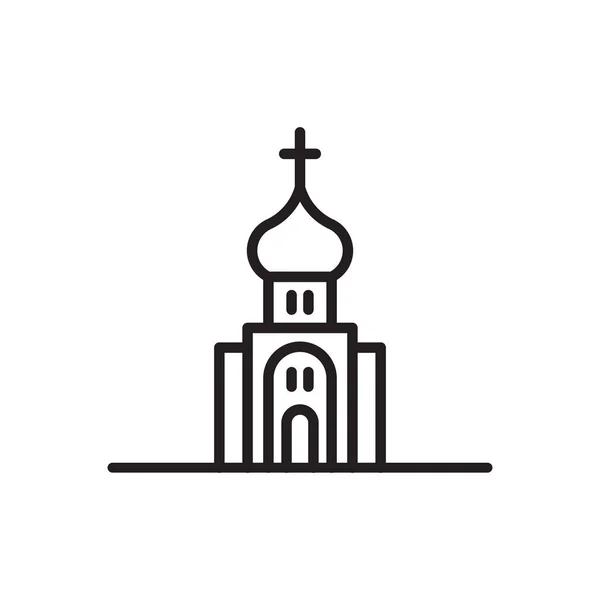 Icône de l'église vectorielle — Image vectorielle