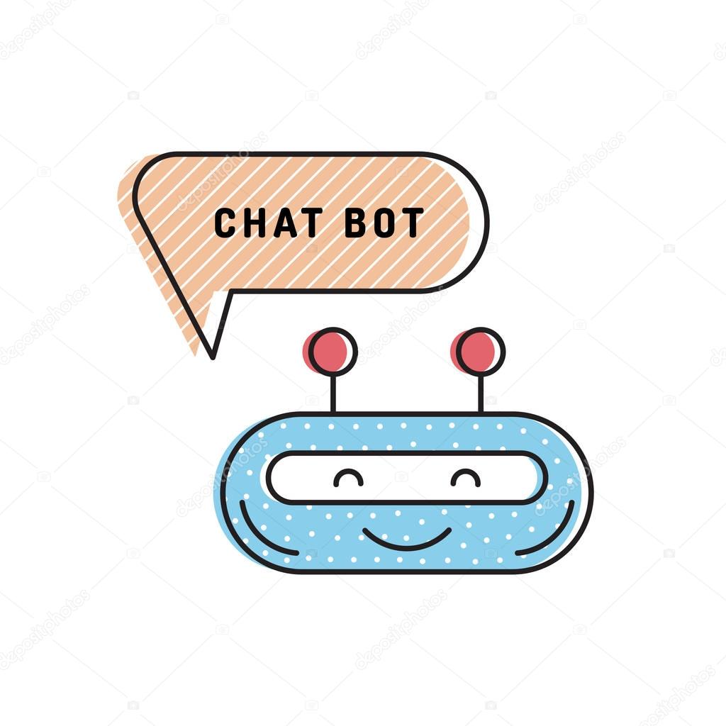 chatbot outline icon