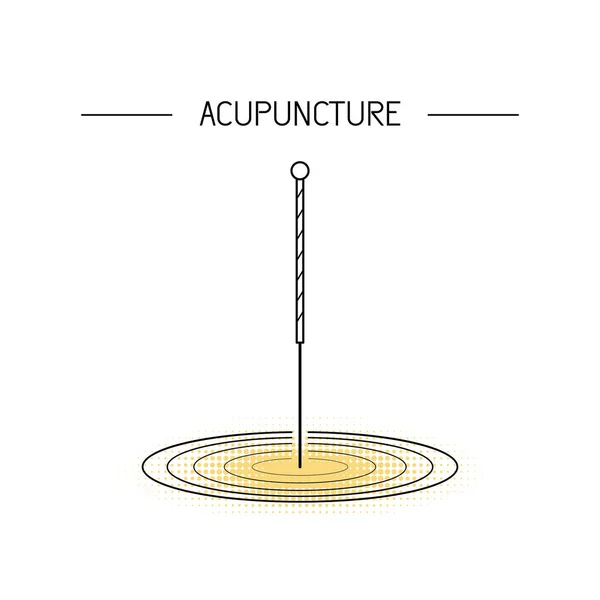 Akupunktio perinteinen kiinalainen lääketiede , — vektorikuva