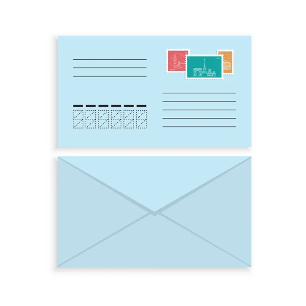 Vector mail envelope — Stock Vector