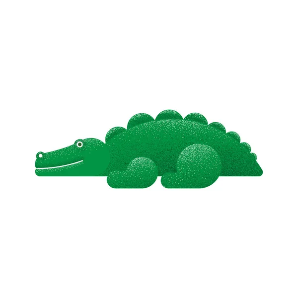 Tecknad karaktär krokodil — Stock vektor