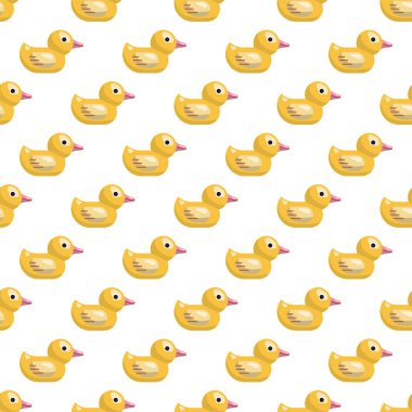 Sarı ördek sorunsuz vektör desen