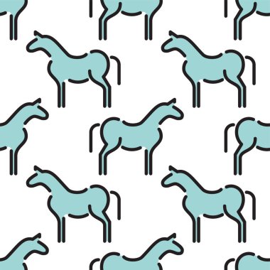 Çocuklar sorunsuz at desen