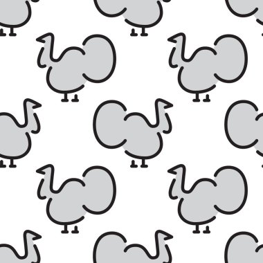 Kuş Türkiye çocuklar Dikişsiz desen