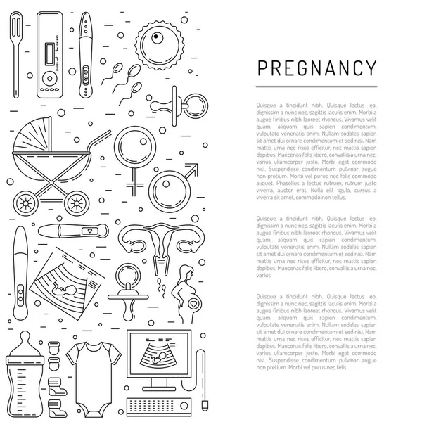 Hamilelik Vektörü Simgesi — Stok Vektör