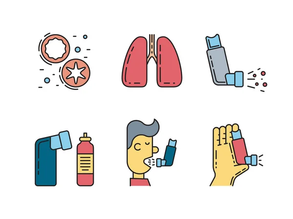 Vektorsymbole Asthma — Stockvektor