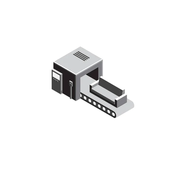 Factory transportörsystem isometrisk — Stock vektor